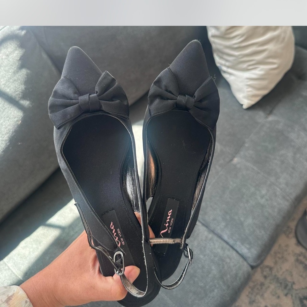 Nina Black Classic Heels